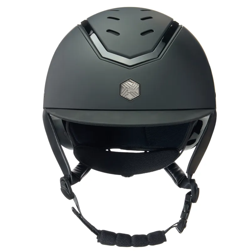 EQX by Charles Owen Kylo Riding Hat - Black Matte/Black Gloss-1